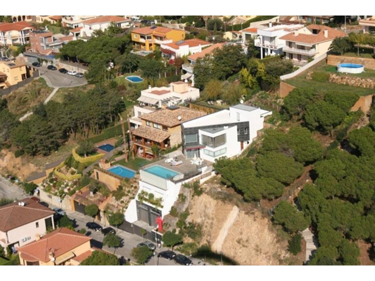 Vista exterior de Casa o xalet en venda en Blanes amb Calefacció, Terrassa i Moblat