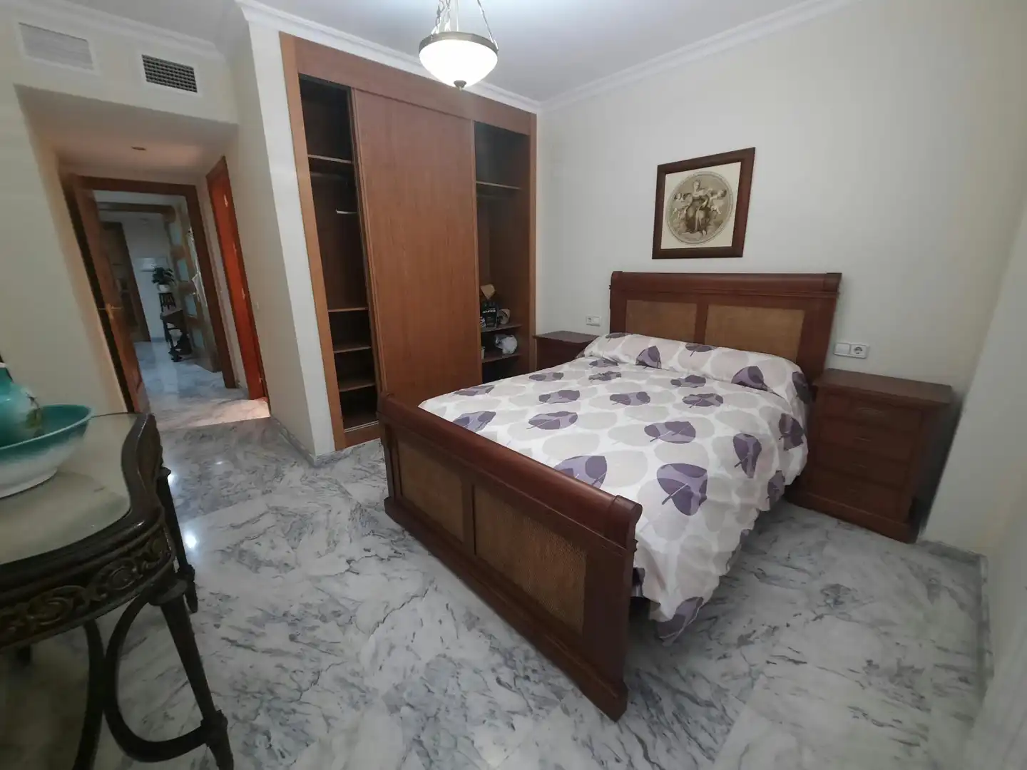 Schlafzimmer von Wohnung zur Miete in Badajoz mit Klimaanlage, Heizung und Terrasse