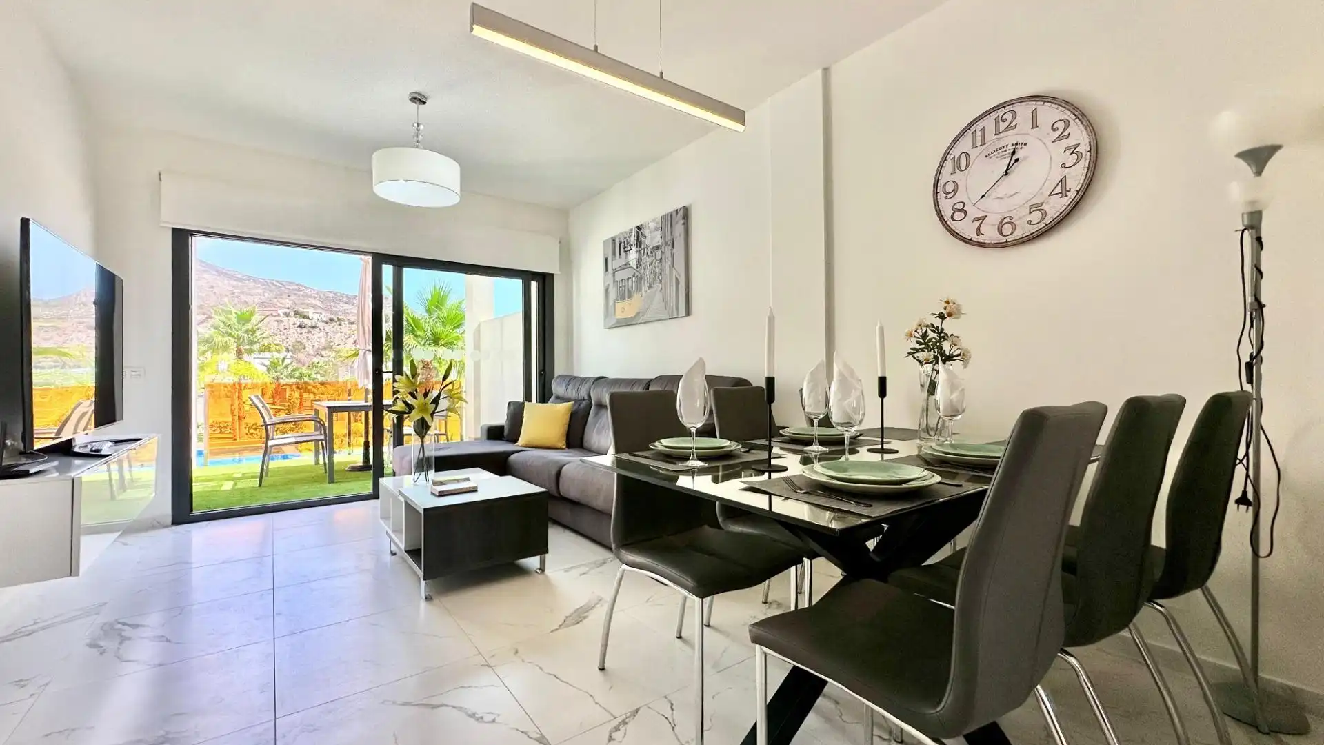 Sala d'estar de Àtic en venda en Finestrat amb Aire condicionat, Calefacció i Terrassa