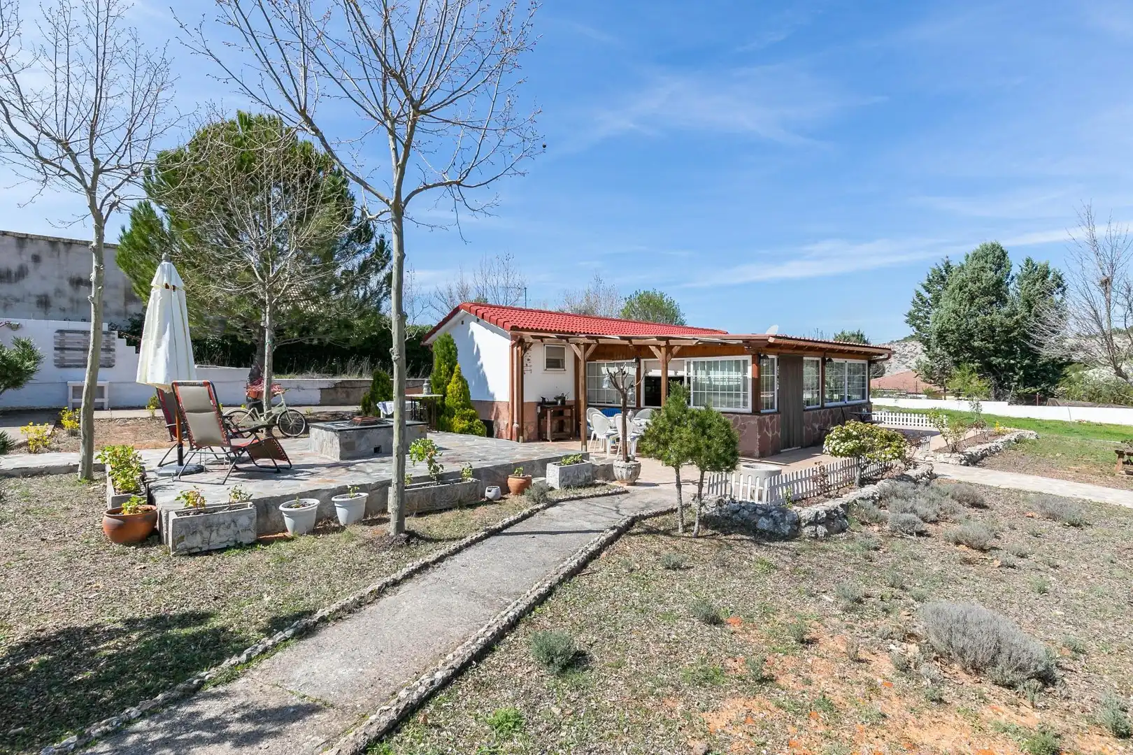 Exterior view of Houses for sale in Almoguera  with Air Conditioner, Heating and Private garden