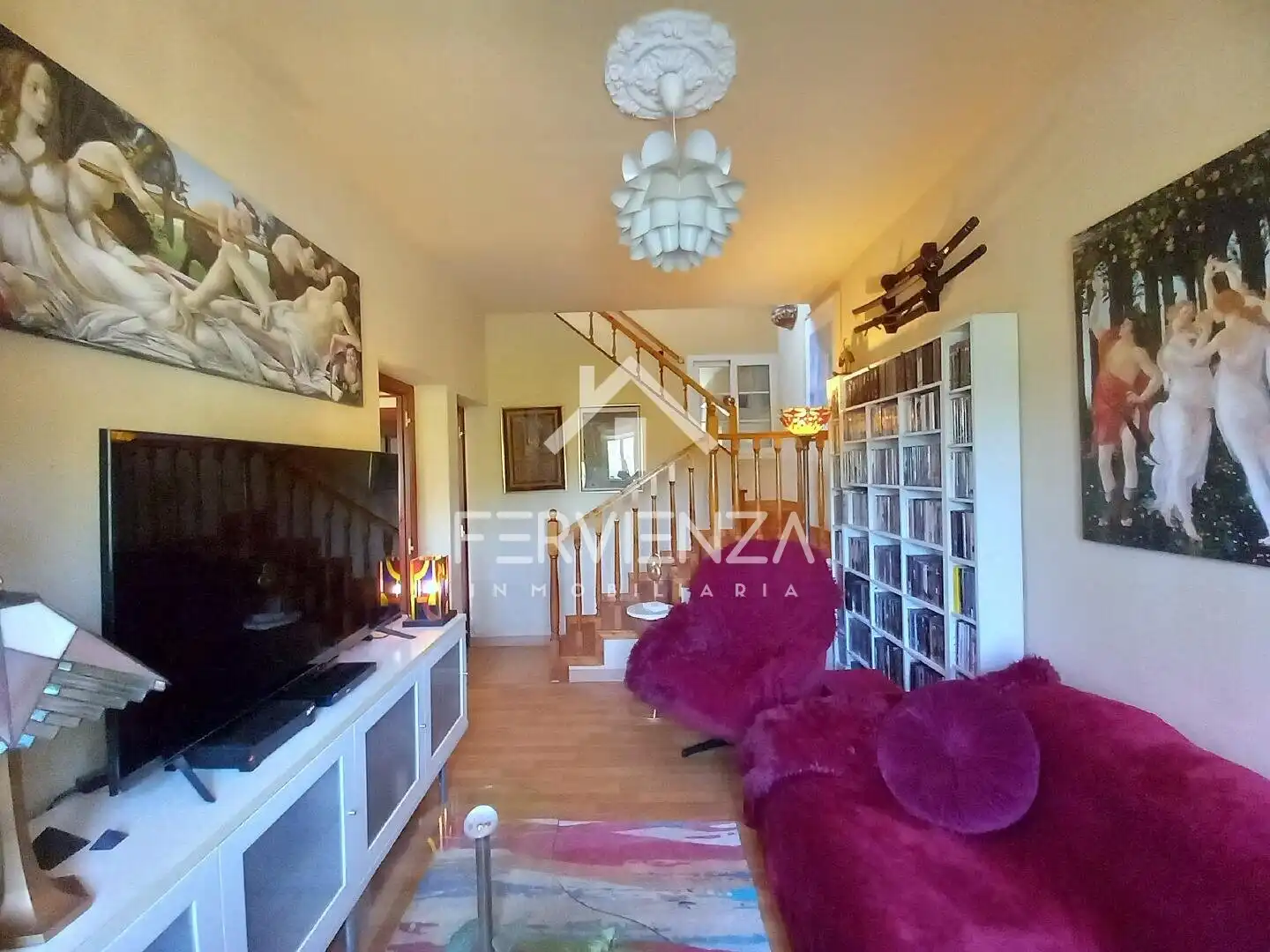 Sala de estar de Casa o chalet en venta en Oviedo 