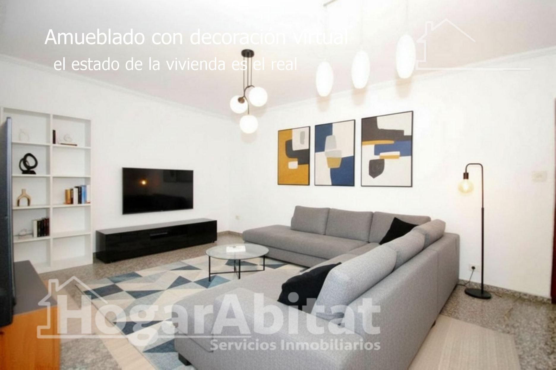 Living room of Flat for sale in Oliva  with Terrace