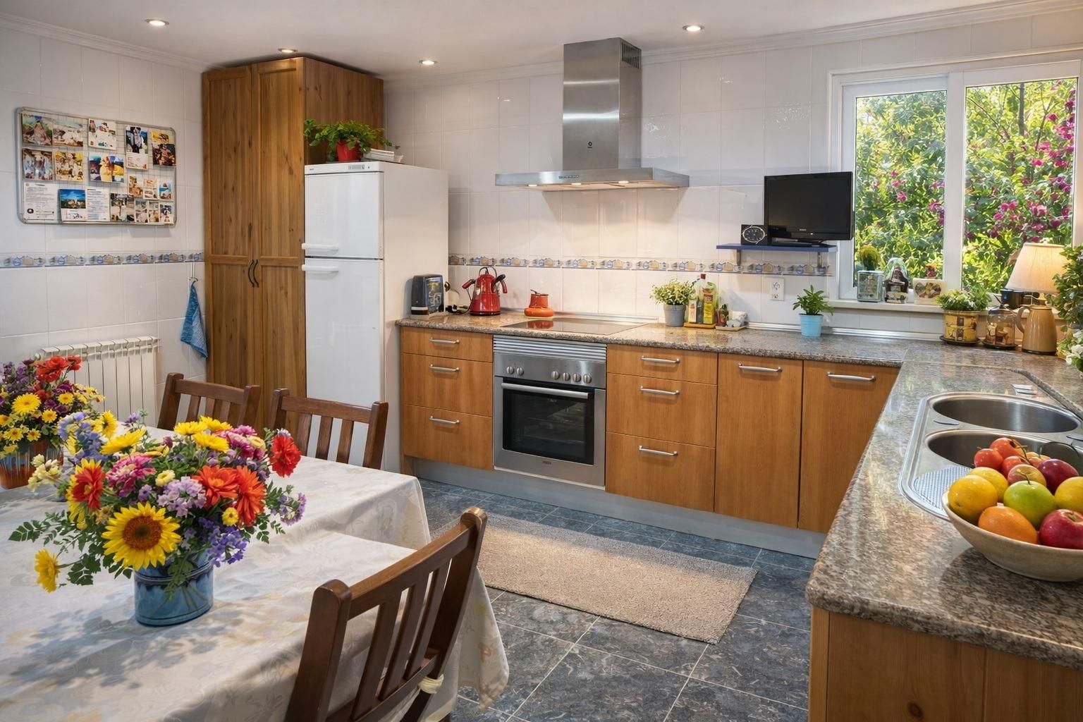 Kitchen of Flat for sale in  Murcia Capital  with Private garden, Storage room and Furnished