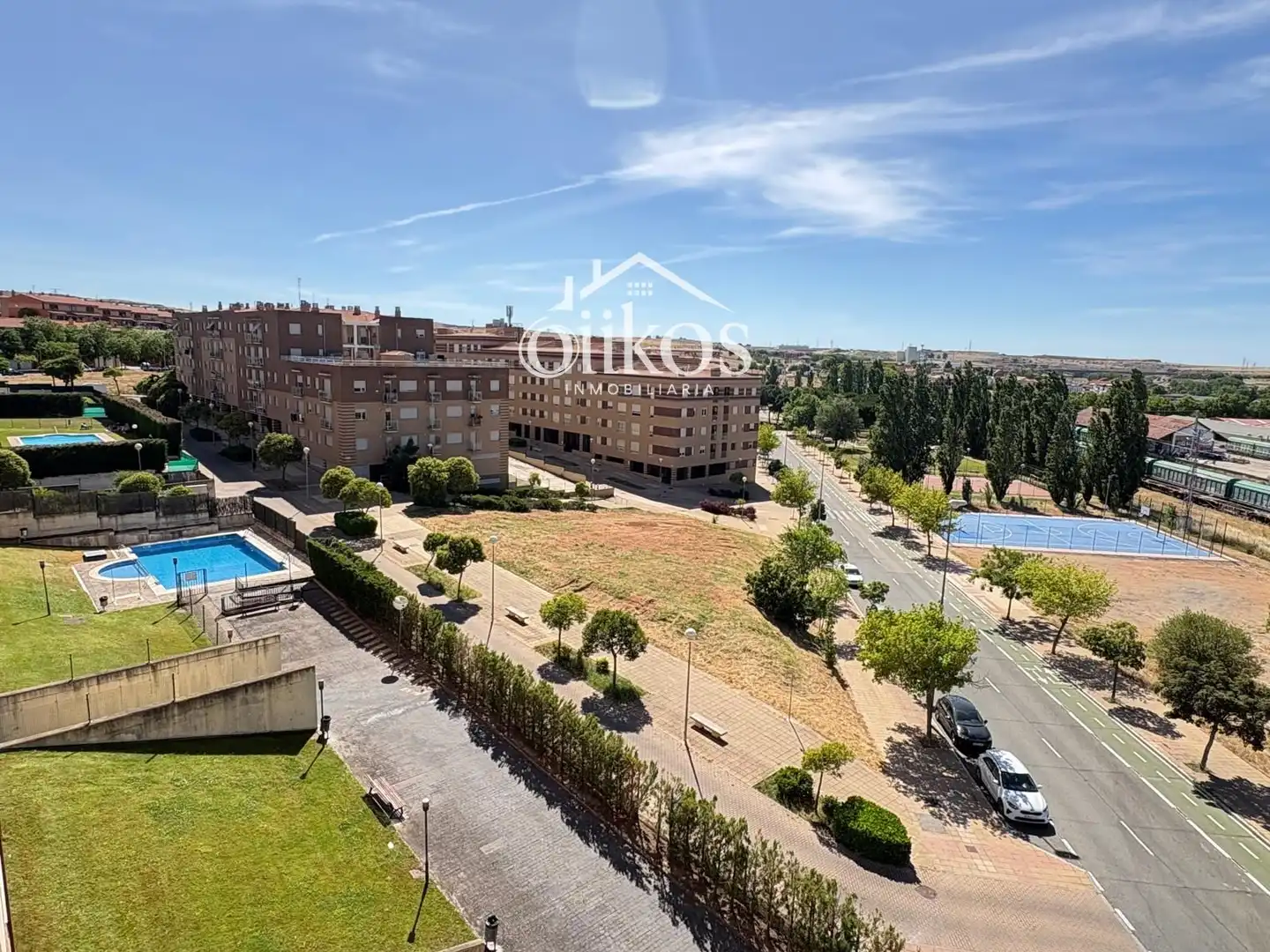 Vista exterior de Piso en venta en Salamanca con Calefacción, Parquet y Piscina