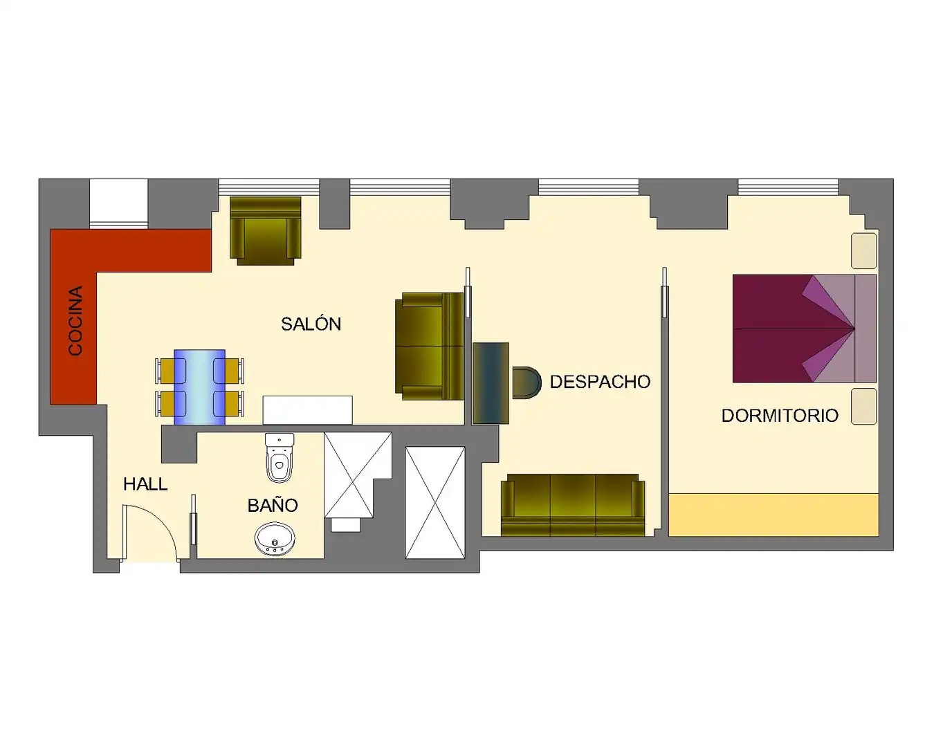 Wohnung zum Verkauf in Madrid mit Klimaanlage, Heizung und Alarm