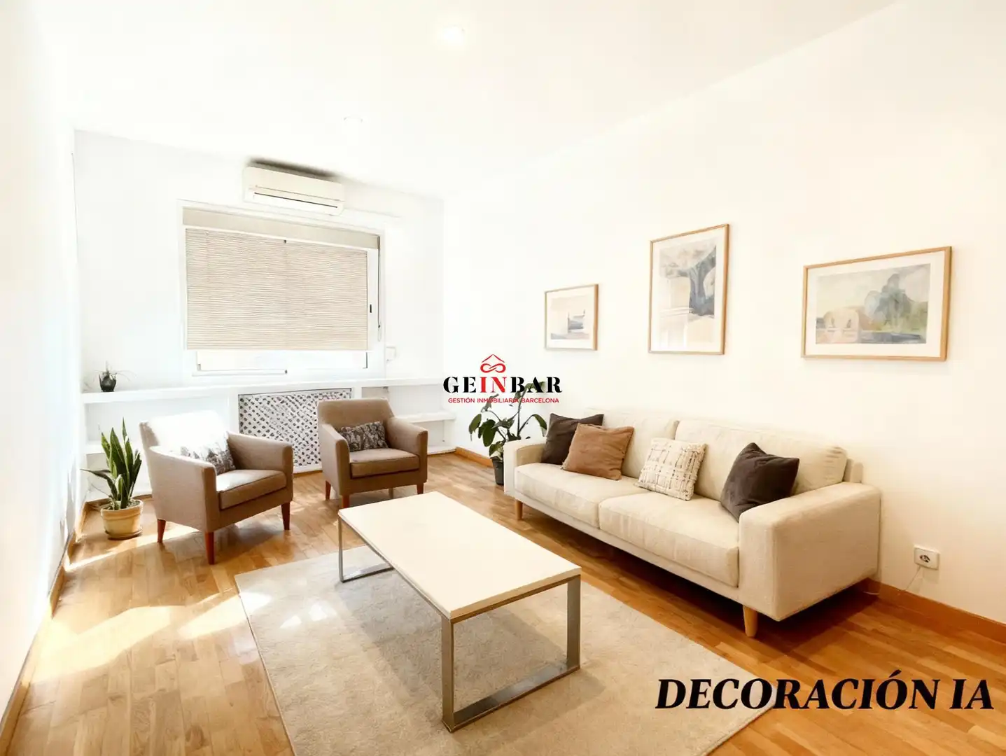 Sala de estar de Piso en venta en Barcelona con Calefacción y Parquet