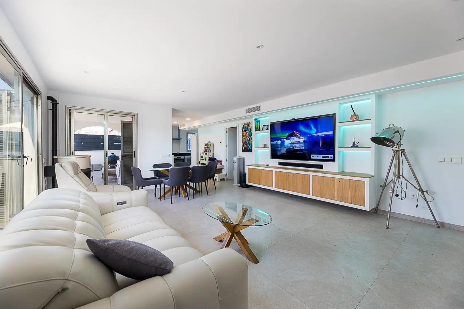 Sala d'estar de Planta baixa en venda en  Palma de Mallorca amb Aire condicionat, Terrassa i Piscina