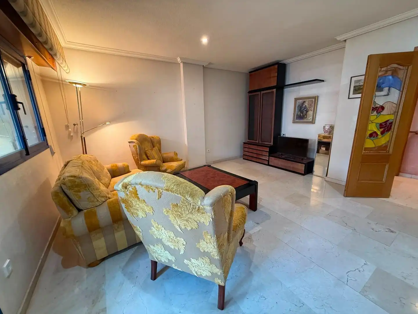 Sala d'estar de Àtic de lloguer en Alicante / Alacant amb Aire condicionat, Terrassa i Moblat