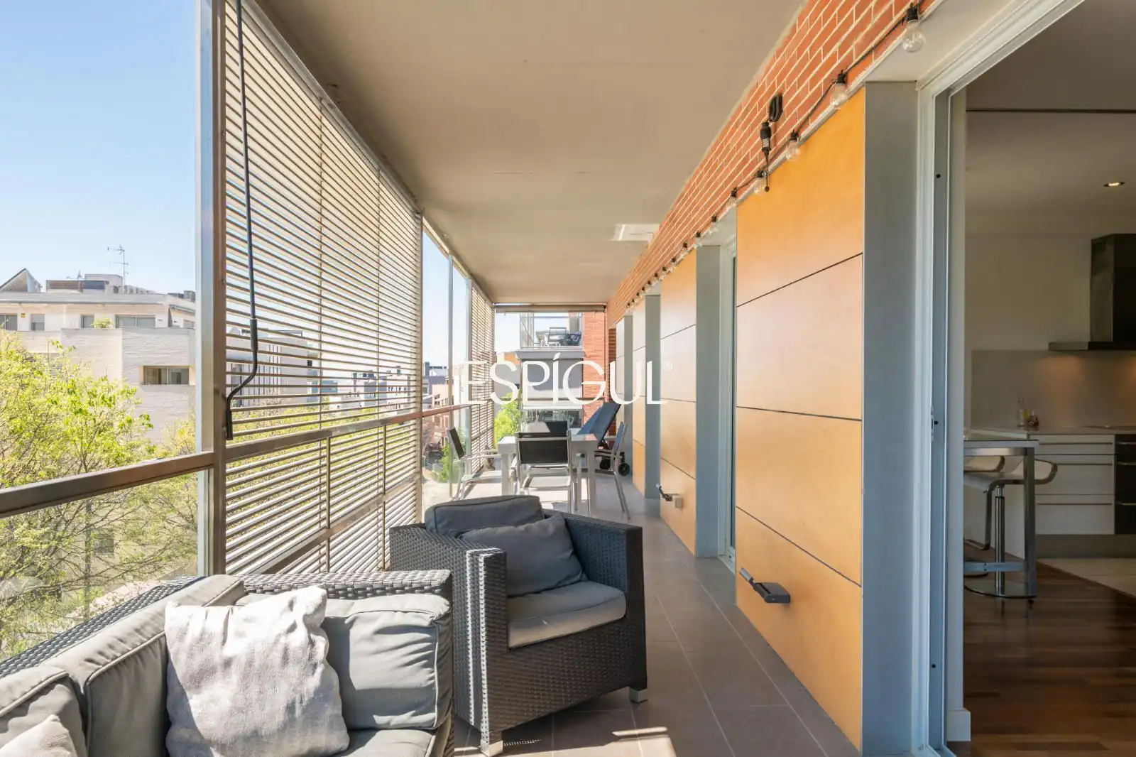 Terrace of Flat for sale in Sant Cugat del Vallès  with Air Conditioner, Heating and Parquet flooring