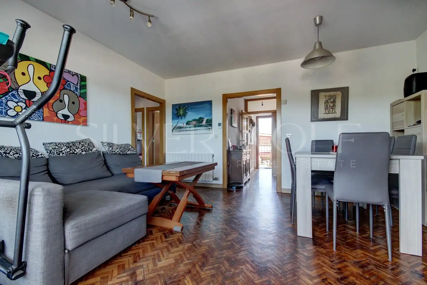 Living room of Flat for sale in Gavà  with Air Conditioner, Heating and Parquet flooring