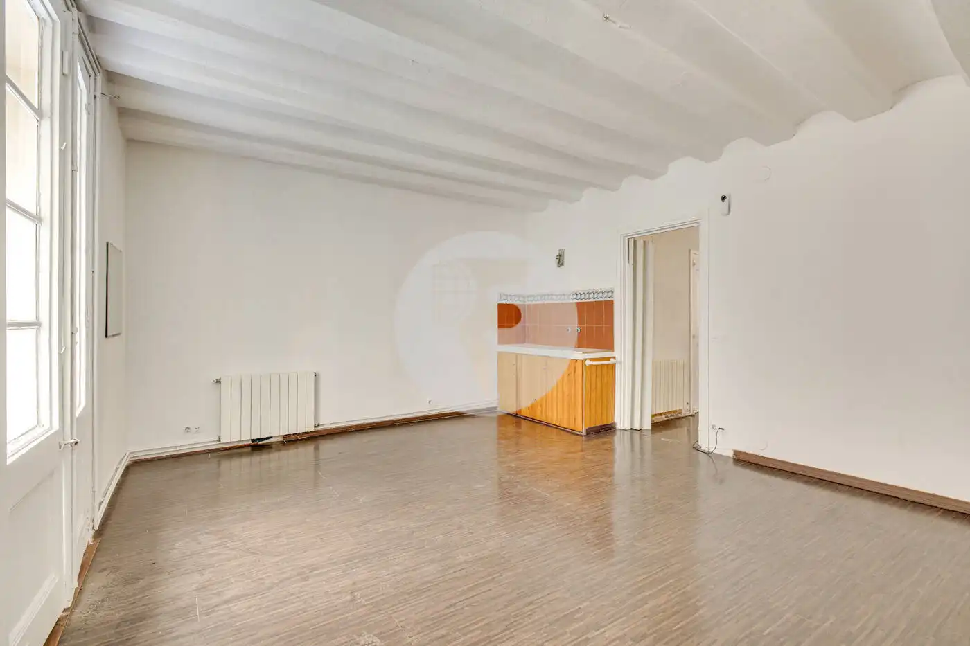 Sala de estar de Piso en venta en Barcelona con Calefacción y Balcón