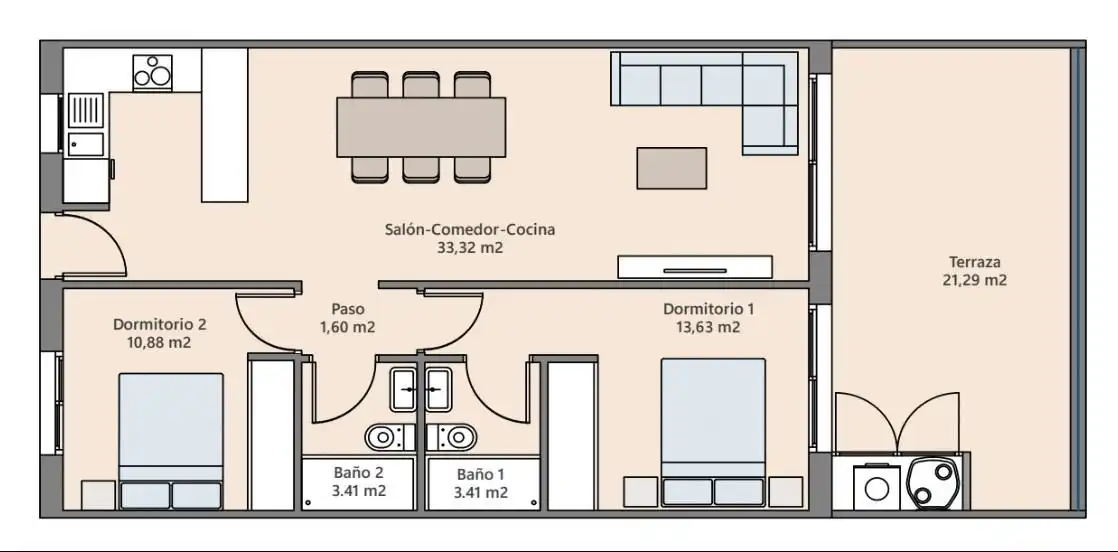 Apartamento en venta en Finestrat con Aire acondicionado, Calefacción y Terraza