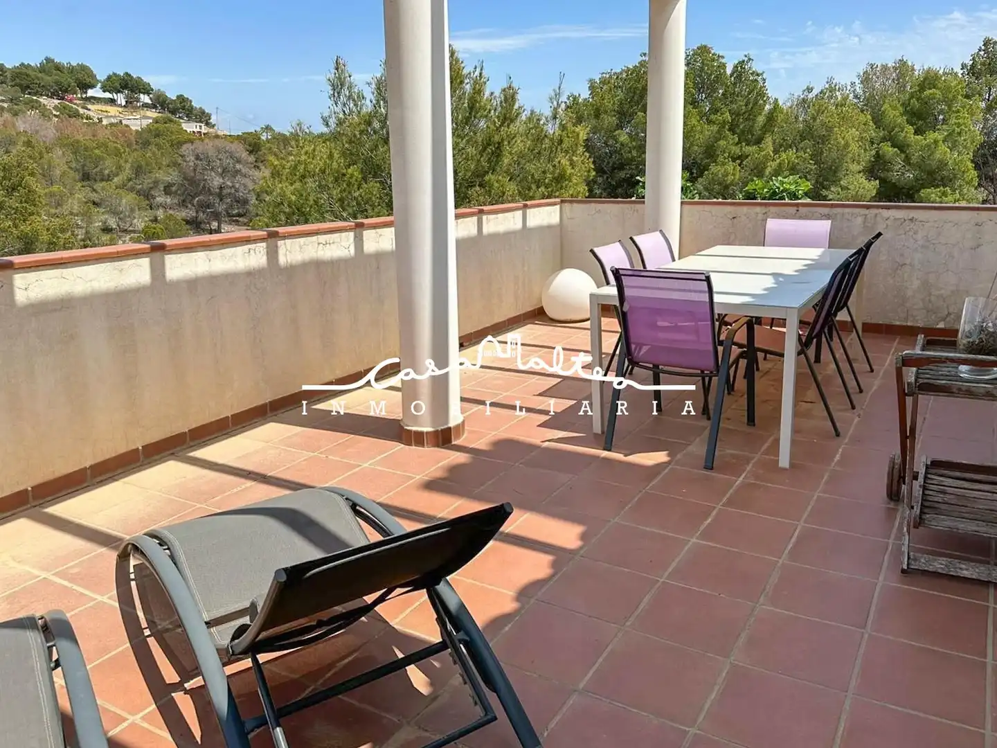Terraza de Casa o chalet en venta en L'Alfàs del Pi con Aire acondicionado, Jardín privado y Terraza