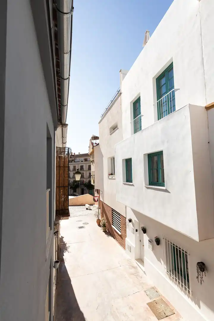 Vista exterior de Casa adosada en venda en Málaga