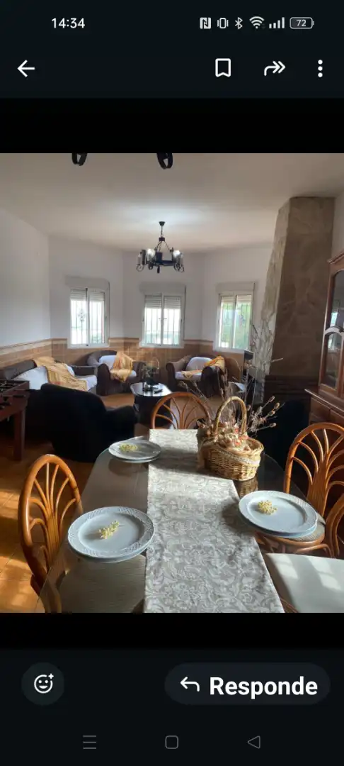 Comedor de Casa o chalet de alquiler en Almodóvar del Río con Aire acondicionado, Jardín privado y Piscina