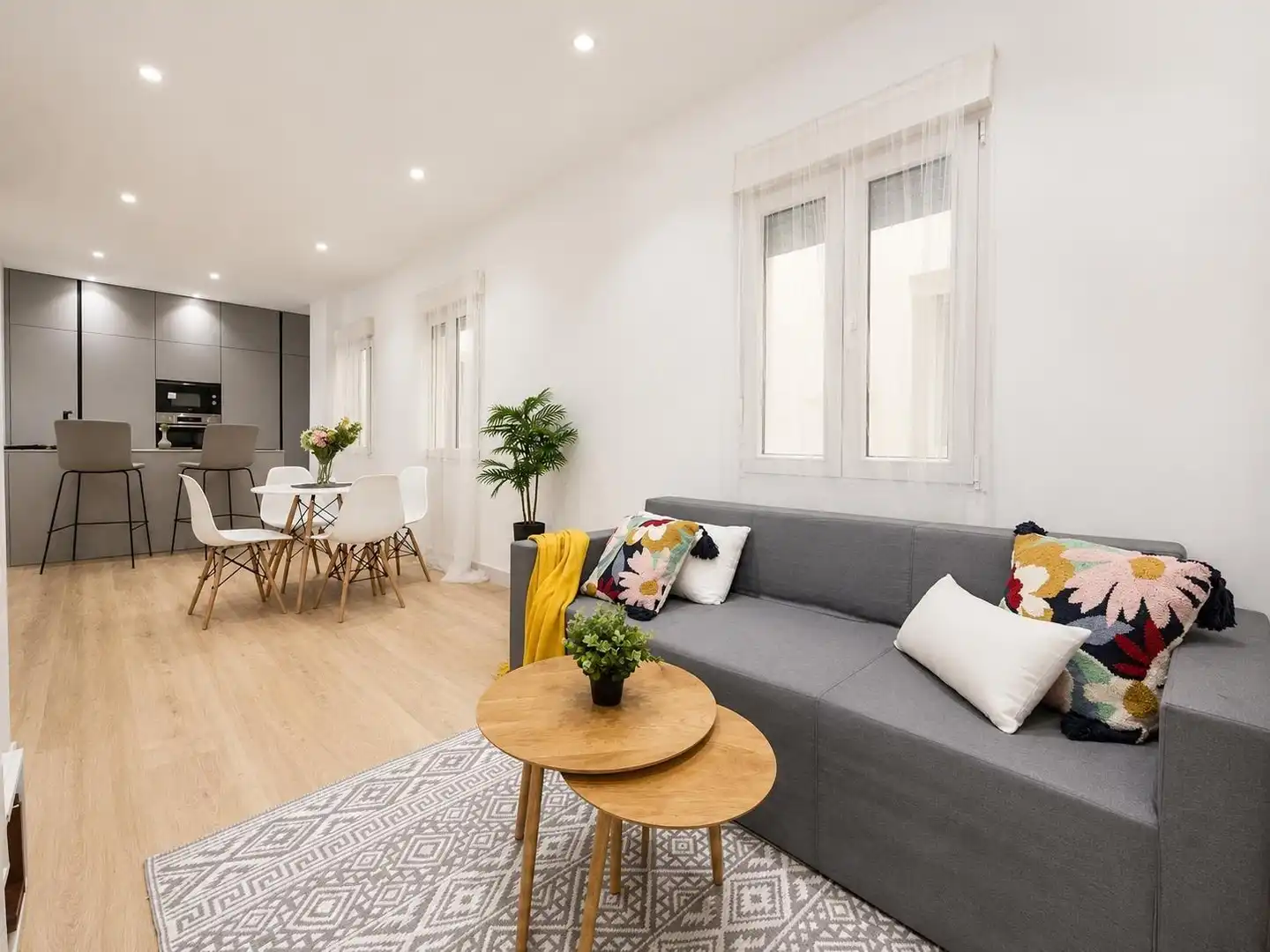 Wohnzimmer von Wohnung zum Verkauf in Madrid mit Klimaanlage und Heizung