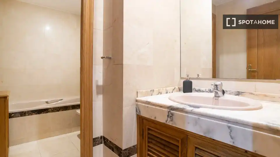 Bathroom of Flat for share in Alicante / Alacant  with Air Conditioner, Heating and Furnished