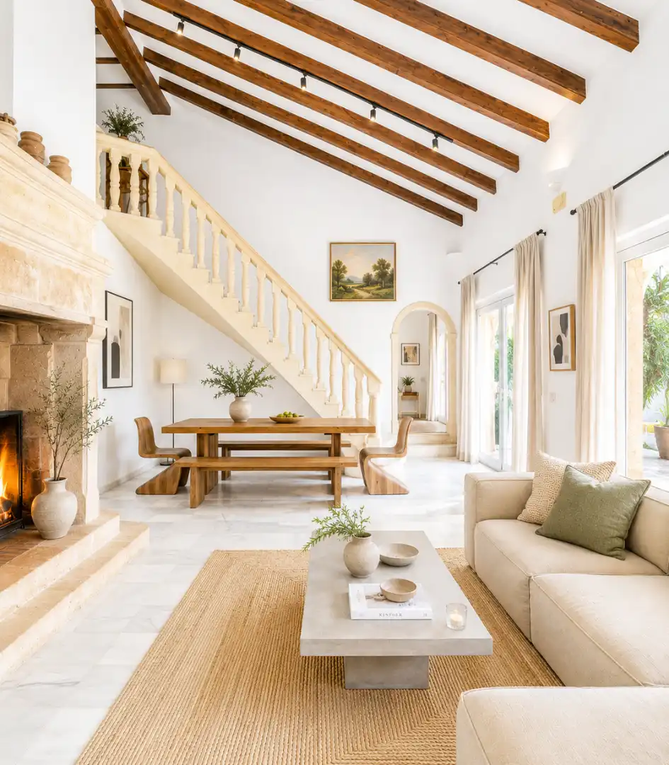 Wohnzimmer von Haus oder Chalet zum Verkauf in Finestrat mit Terrasse und Schwimmbad