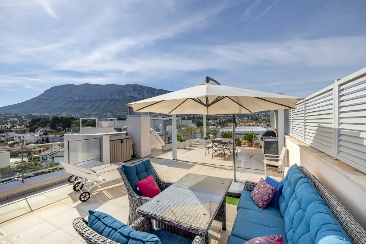 Terrasse von Dachboden zum Verkauf in Dénia mit Klimaanlage, Heizung und Terrasse
