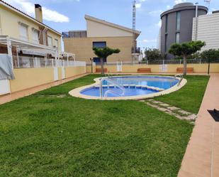 Swimming pool of Single-family semi-detached for sale in Burriana / Borriana  with Air Conditioner, Terrace and Swimming Pool