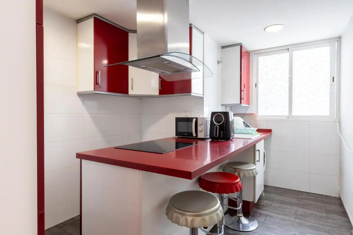 Kitchen of Flat for sale in Valencia  with Air Conditioner, Heating and Private garden
