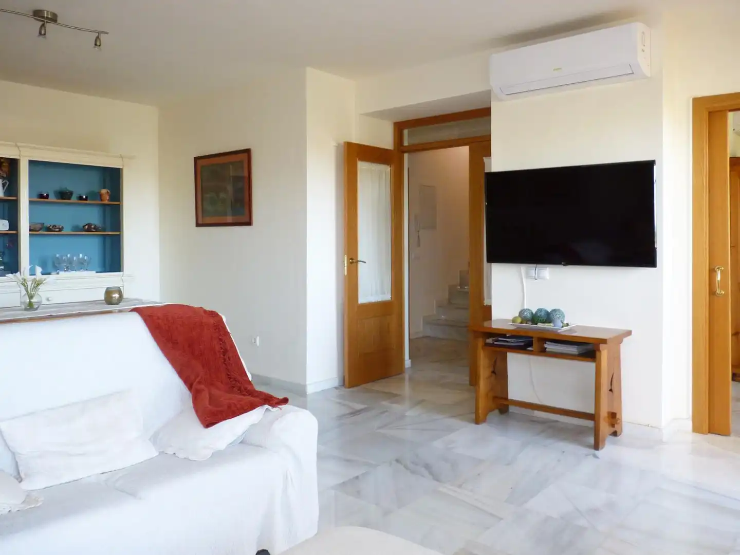 Wohnzimmer von Maisonette zum Verkauf in Vélez-Málaga mit Klimaanlage, Heizung und Privatgarten