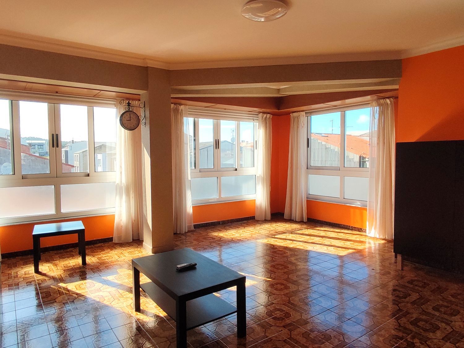 Living room of Flat for sale in Carballo  with Heating, Storage room and Furnished