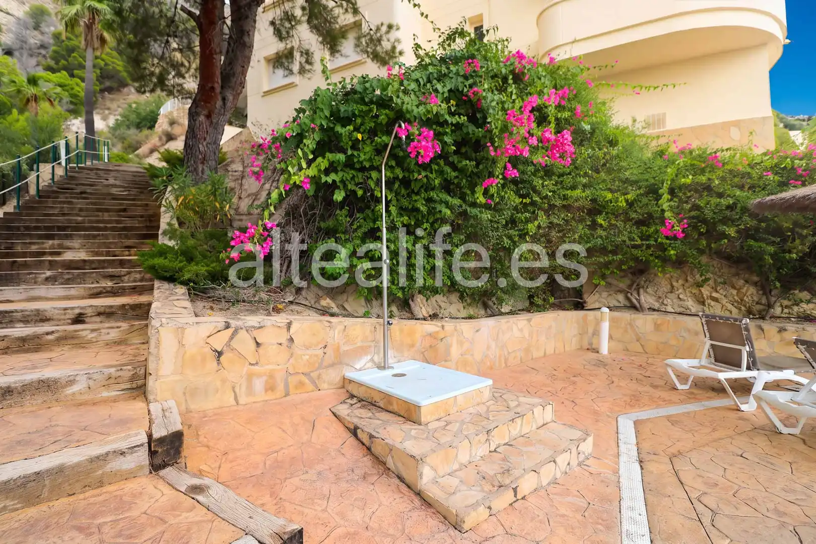 Jardín de Apartamento de alquiler en Altea con Terraza, Amueblado y Horno
