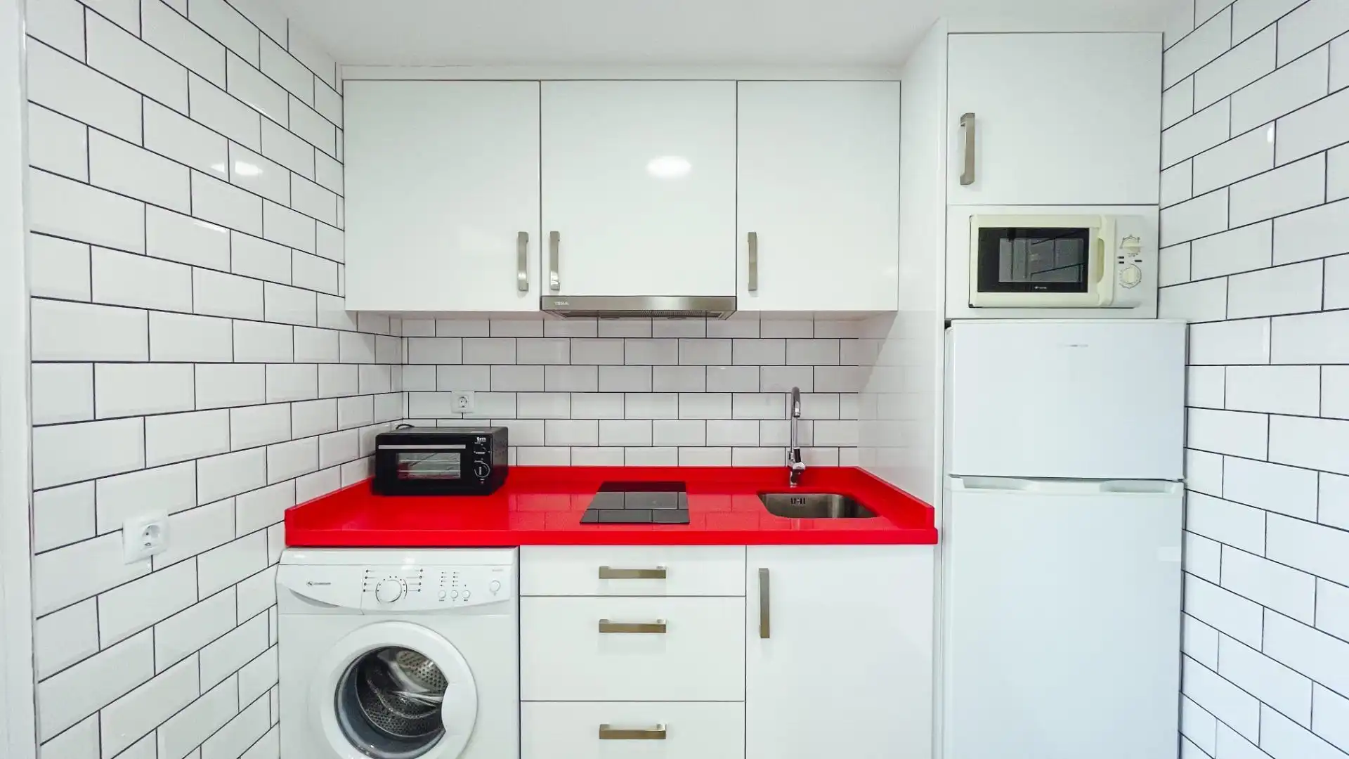 Kitchen of Apartments for rent in Benidorm  with Private garden and Community pool