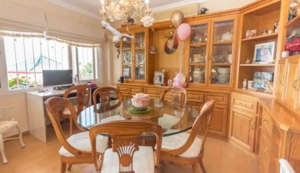 Dining room of Houses for sale in Estepona  with Air Conditioner, Private garden and Terrace