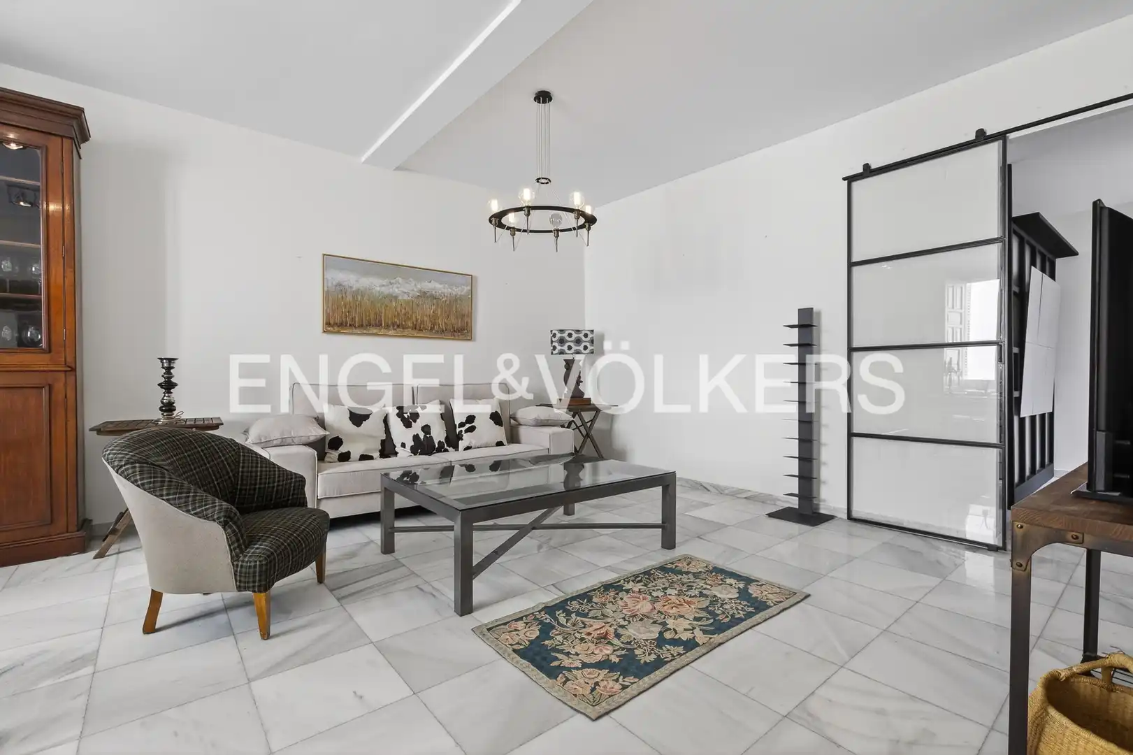 Wohnzimmer von Wohnungen zur Miete in Sevilla mit Klimaanlage, Heizung und Balkon
