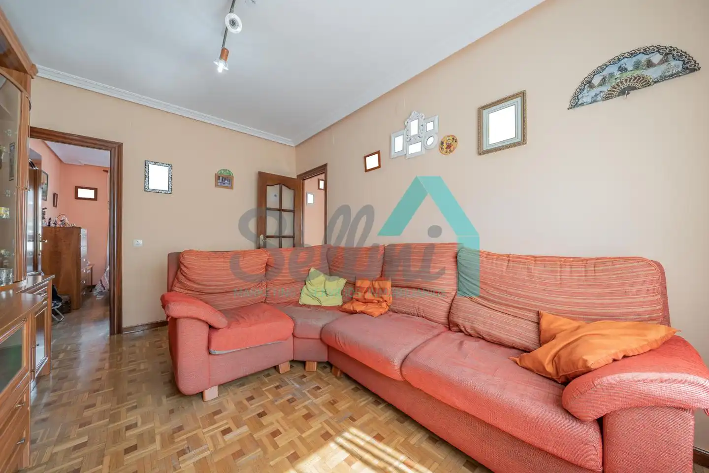Sala de estar de Piso de alquiler en Mieres (Asturias) con Calefacción, Parquet y Trastero