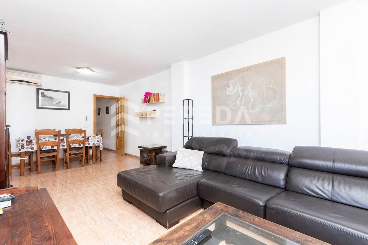 Sala d'estar de Apartament en venda en Roquetas de Mar amb Aire condicionat, Terrassa i Piscina comunitària