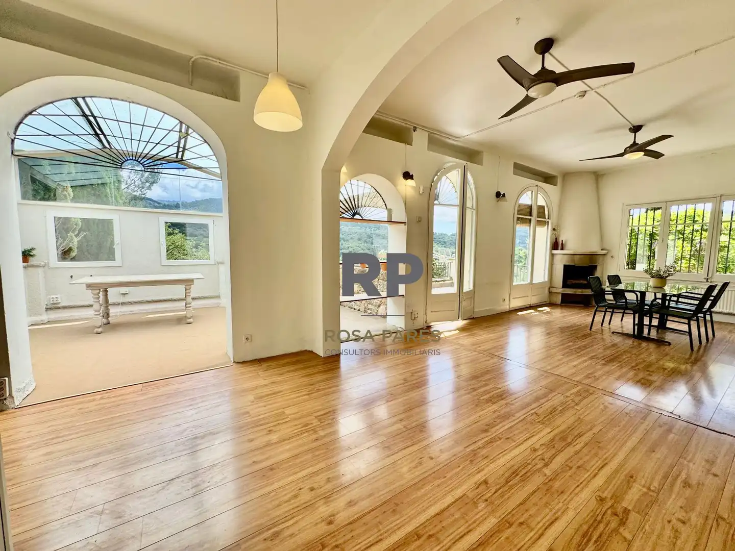 Living room of Houses for sale in Sant Martí de Centelles  with Heating, Private garden and Terrace