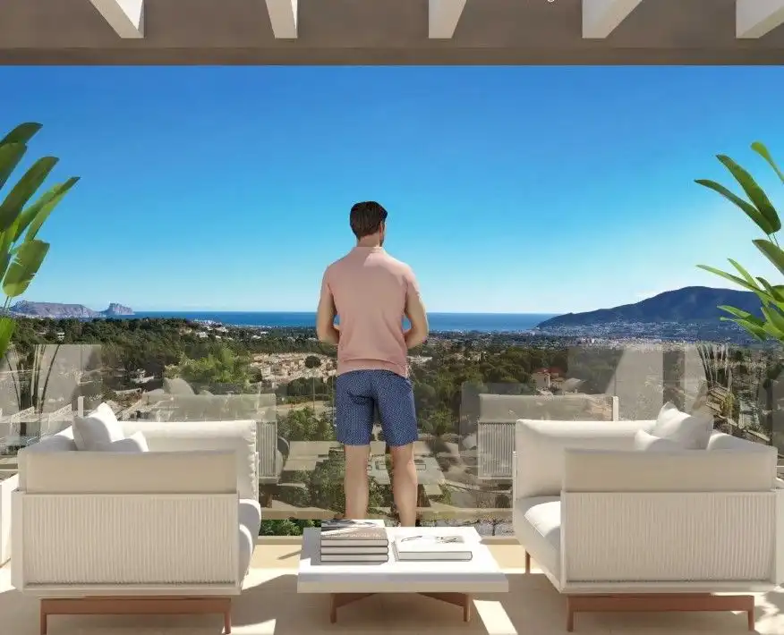 Terraza de Casa o chalet en venta en La Nucia con Aire acondicionado, Calefacción y Jardín privado