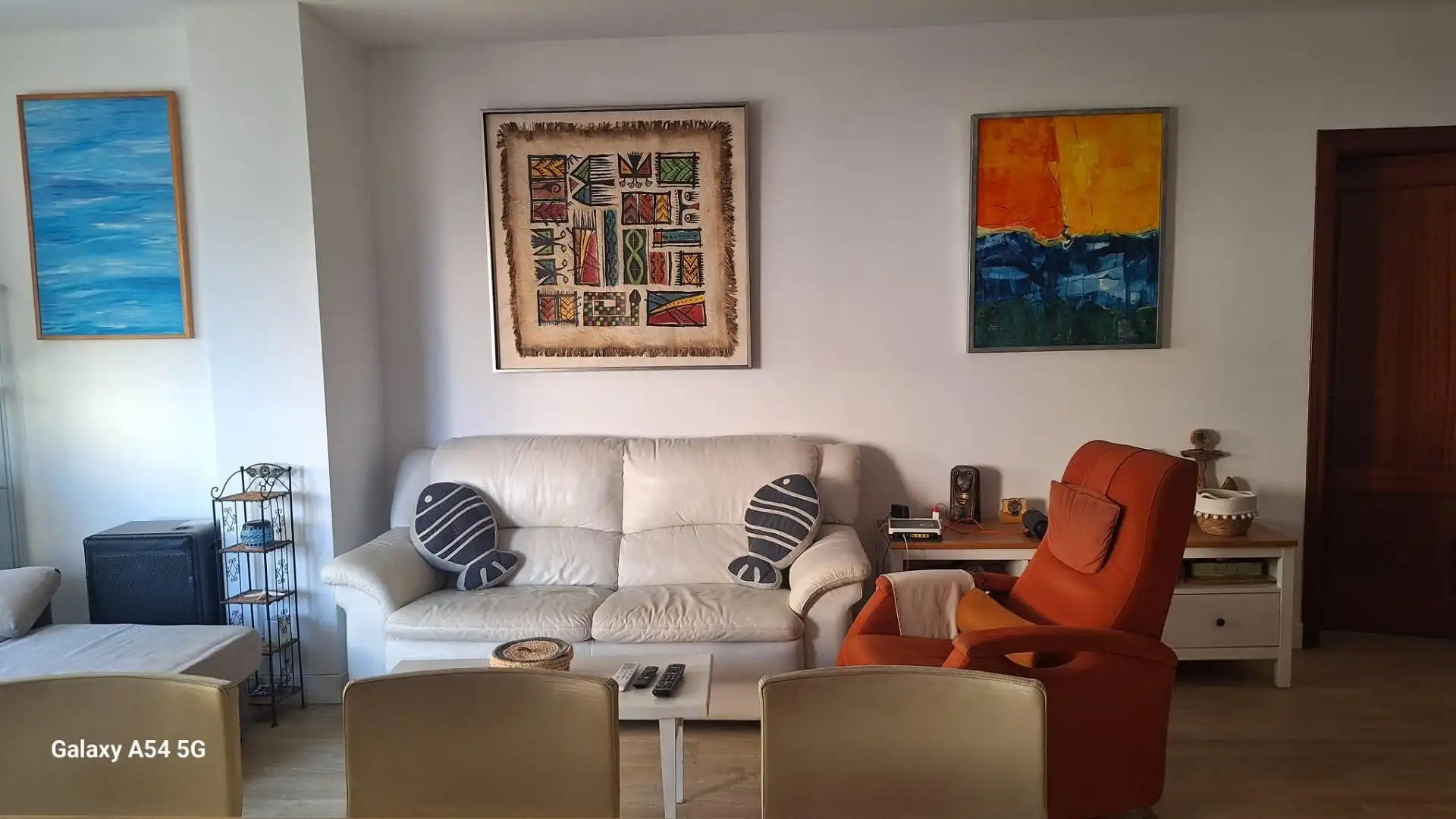 Sala d'estar de Àtic de lloguer en Torrox amb Piscina comunitària