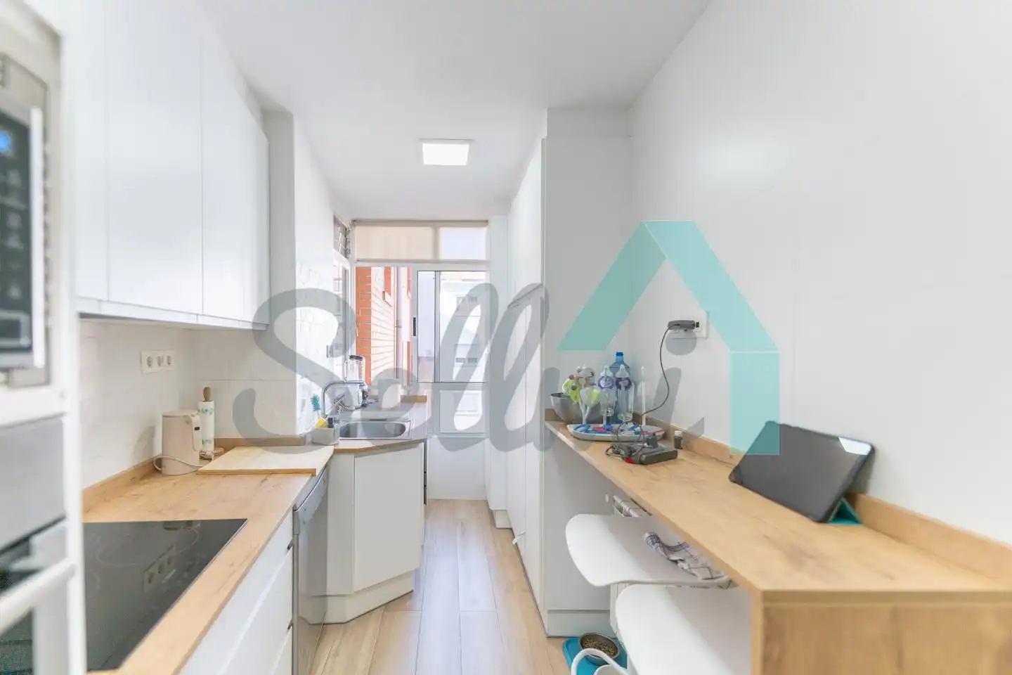 Küche von Wohnung zum Verkauf in Oviedo  mit Heizung, Parkett und Terrasse