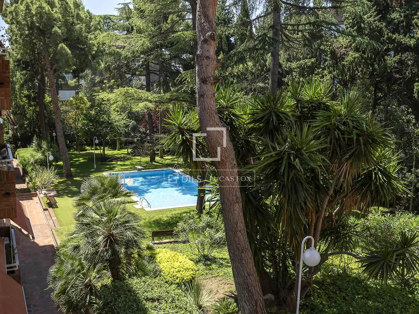 Garten von Wohnung zur Miete in Barcelona mit Heizung, Privatgarten und Parkett