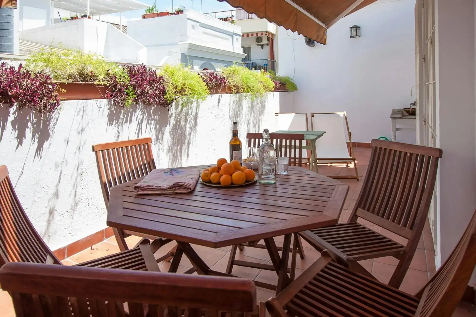 Terrace of Flat for rent in Sevilla  with Air Conditioner, Heating and Furnished