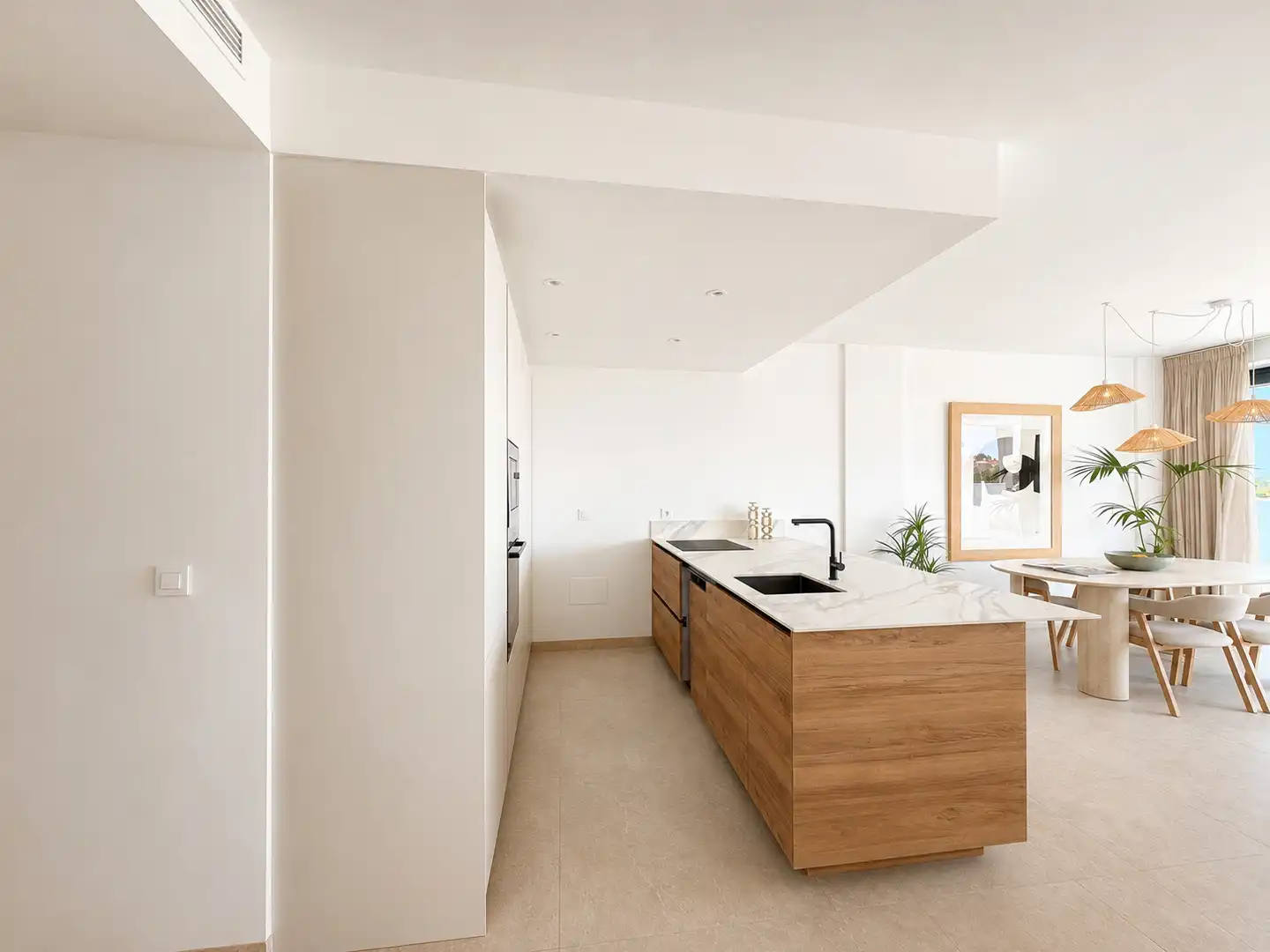 Kitchen of Apartments for sale in Cartagena  with Air Conditioner, Heating and Terrace