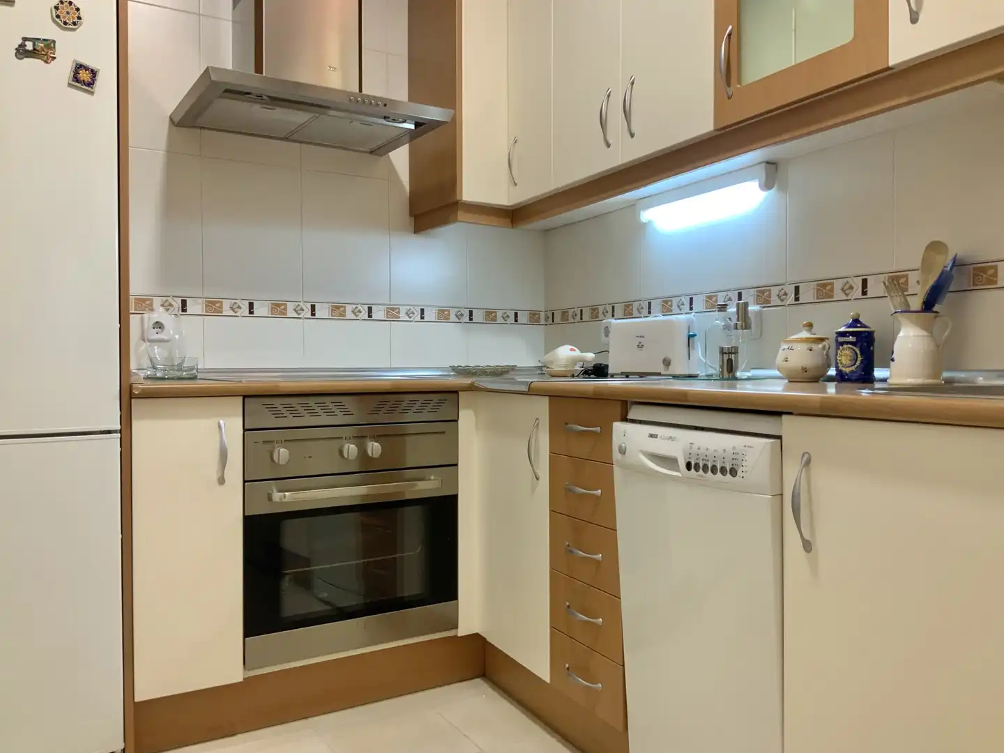 Kitchen of Flat for rent in Madrid  with Air Conditioner, Heating and Furnished