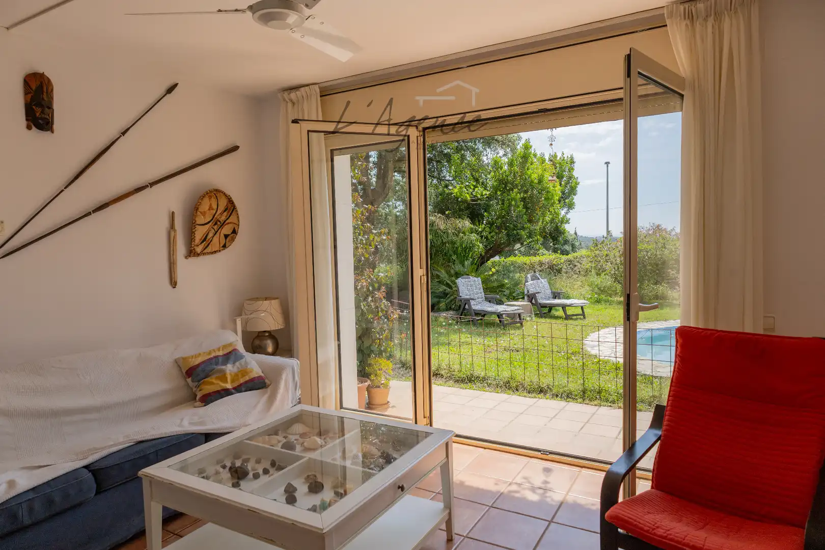 Wohnzimmer von Haus oder Chalet zum Verkauf in Calonge i Sant Antoni mit Heizung, Privatgarten und Terrasse