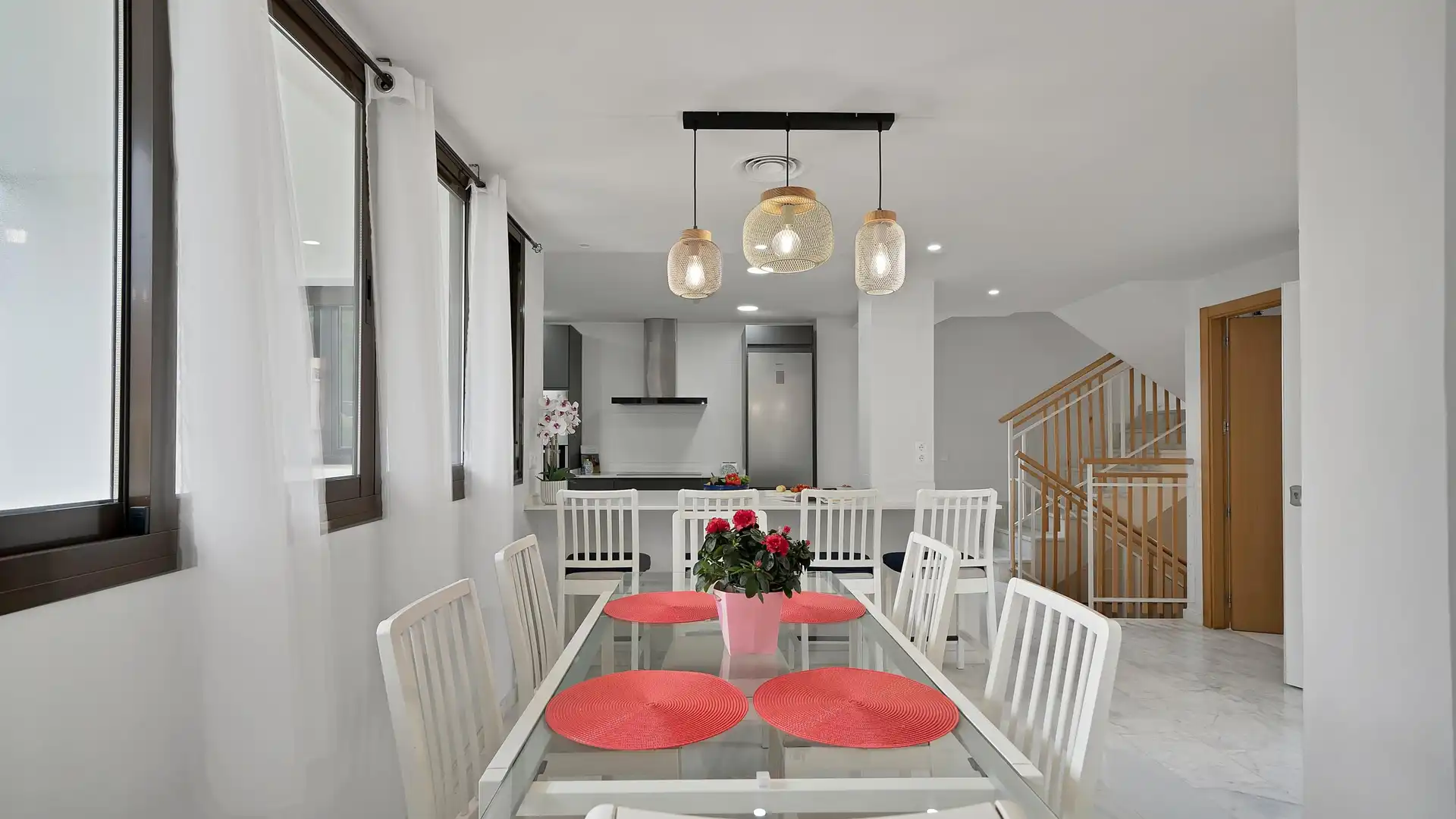Dining room of Houses for sale in Mijas  with Private garden and Balcony