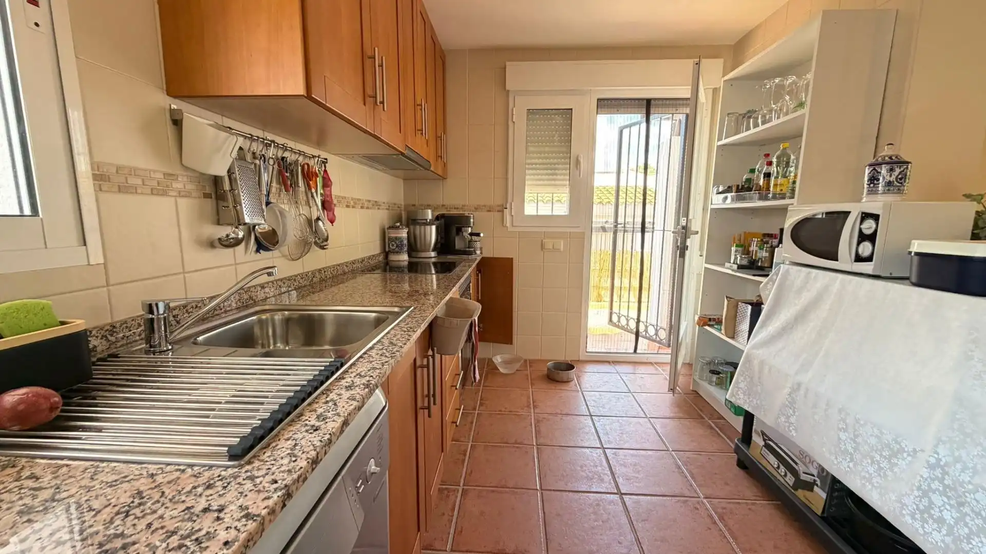 Cocina de Casa o chalet en venta en Fuente Álamo de Murcia con Piscina comunitaria