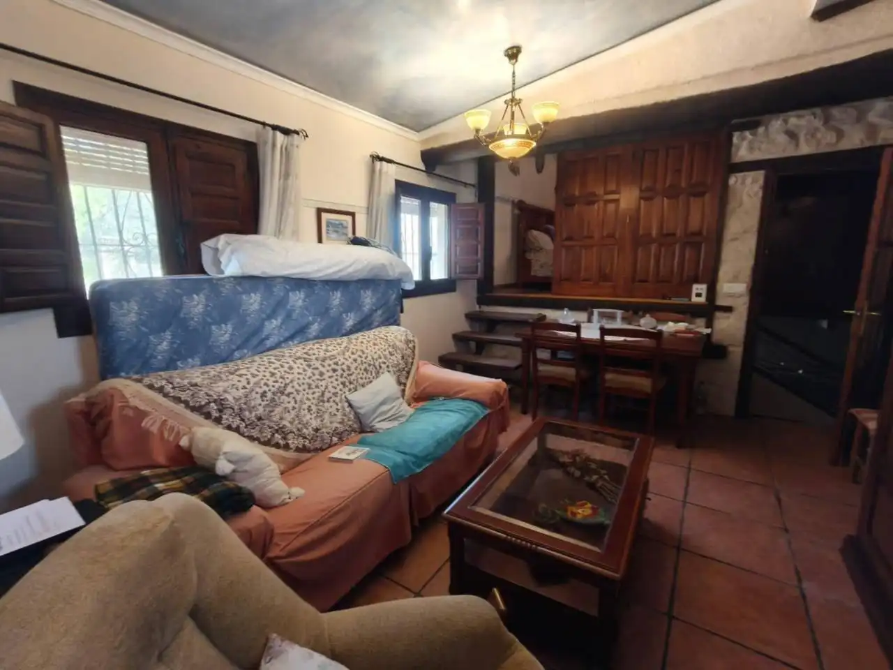 Sala d'estar de Casa o xalet en venda en Alicante / Alacant amb Jardí privat