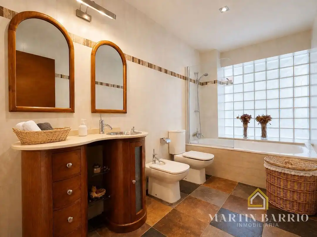 Baño de Casa o chalet en venta en Muskiz con Aire acondicionado, Calefacción y Jardín privado