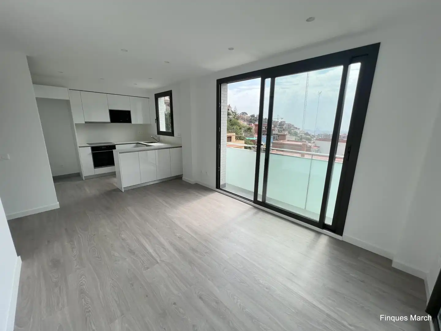 Terraza de Piso de alquiler en Barcelona con Aire acondicionado, Calefacción y Parquet