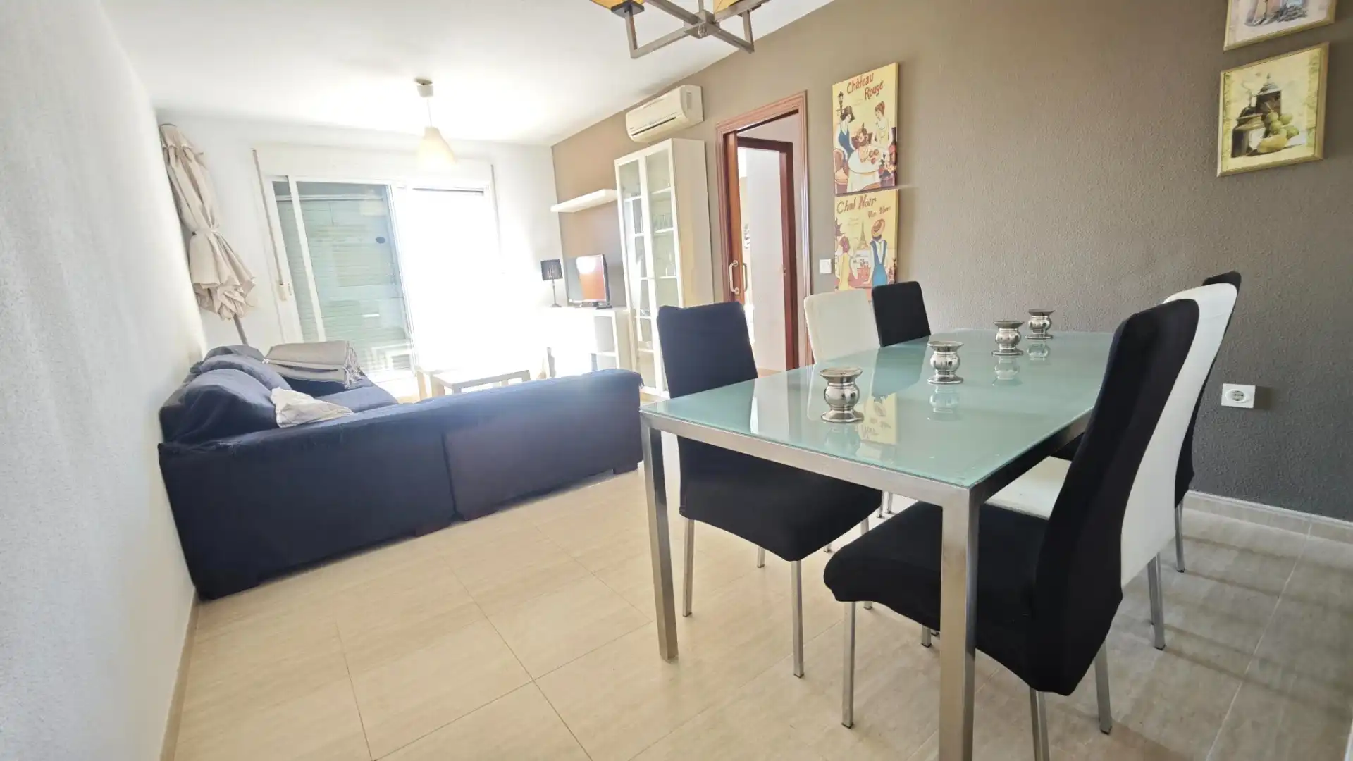 Living room of Attic for sale in Roquetas de Mar  with Air Conditioner, Terrace and Furnished