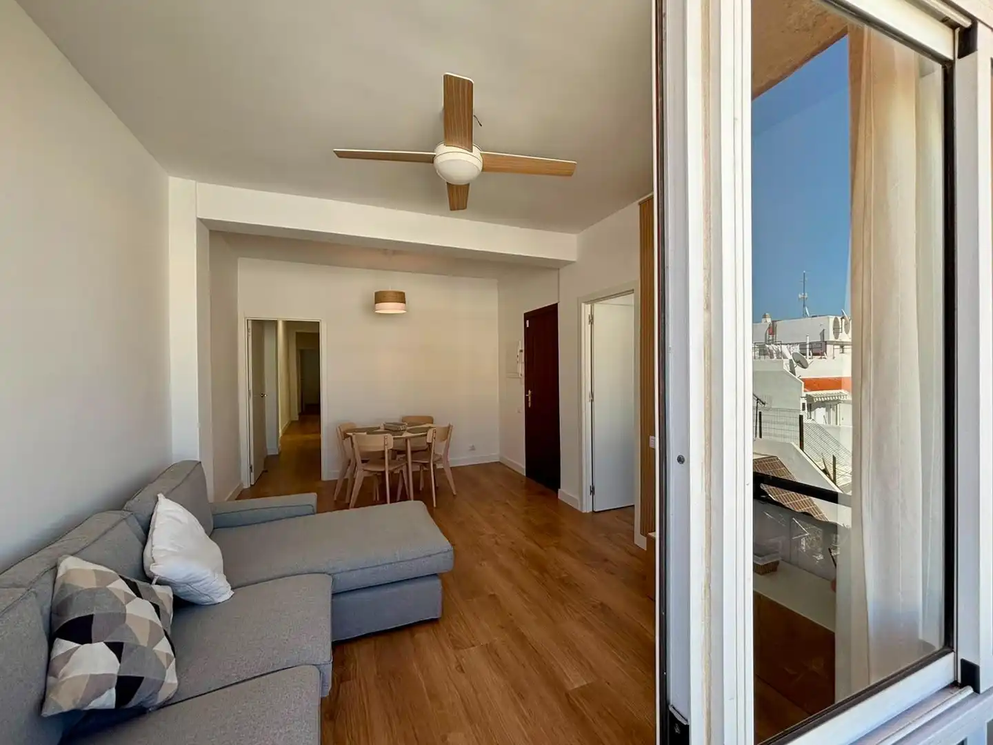 Sala de estar de Piso de alquiler en Santa Cruz de Tenerife con Parquet, Terraza y Amueblado