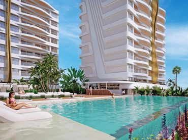 Apartament amb piscina en venda a Dos  Mares